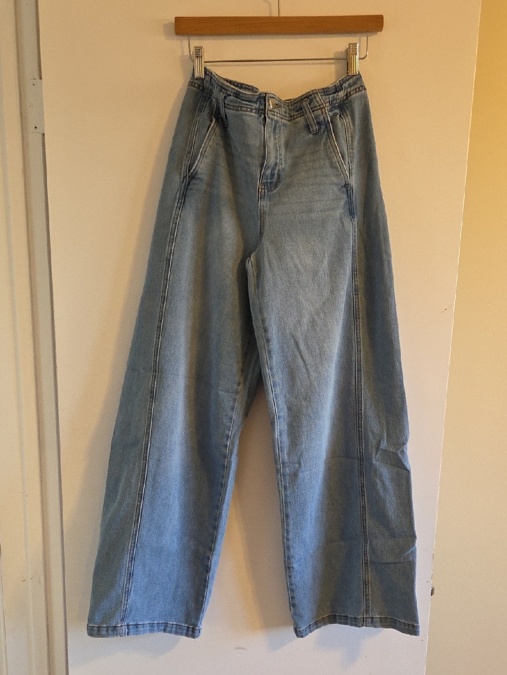 Celebrity Pink Light Blue Wide Leg Jeans
